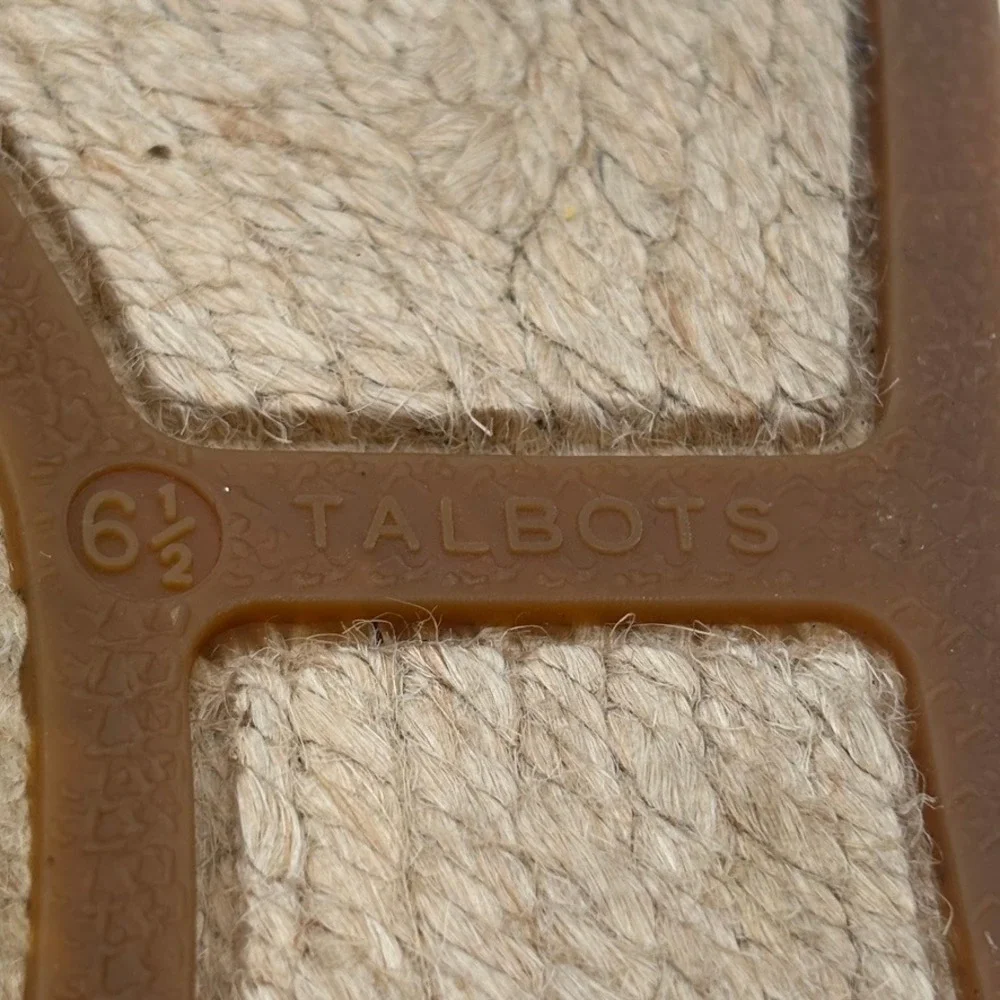 Talbots Espadrille Loafers Women Sz 6.5M Yellow Suede Tassel Slip On Flat